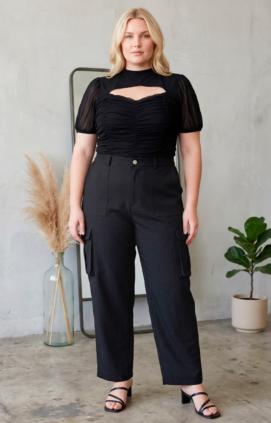 Pantalon negro - PANTALON CURVY Boutiquemirel 