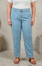 Pantalòn recto con cinturòn - PANTALON CURVY Boutiquemirel 