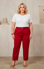 Pantalòn recto con cinturòn - PANTALON CURVY Boutiquemirel 
