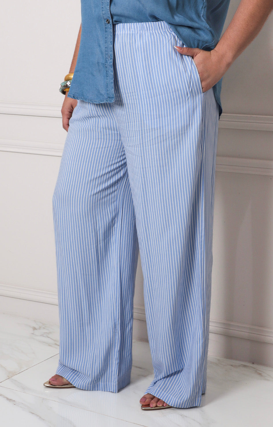 Pantalòn de raya - PANTALON CURVY Boutiquemirel 