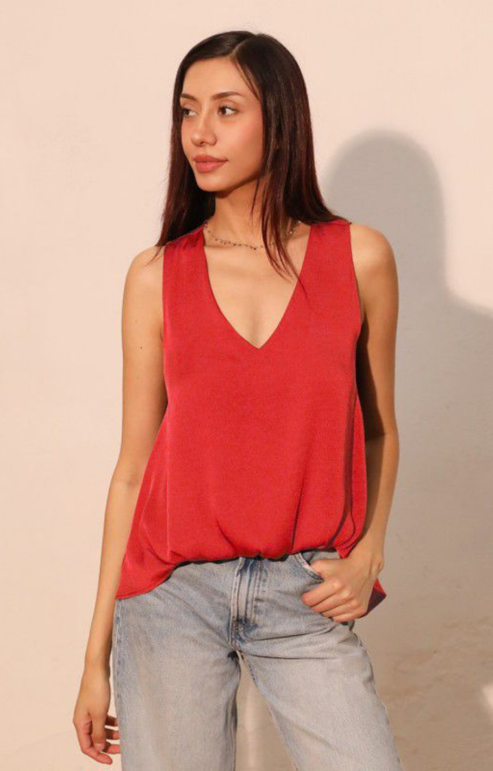 blusa roja