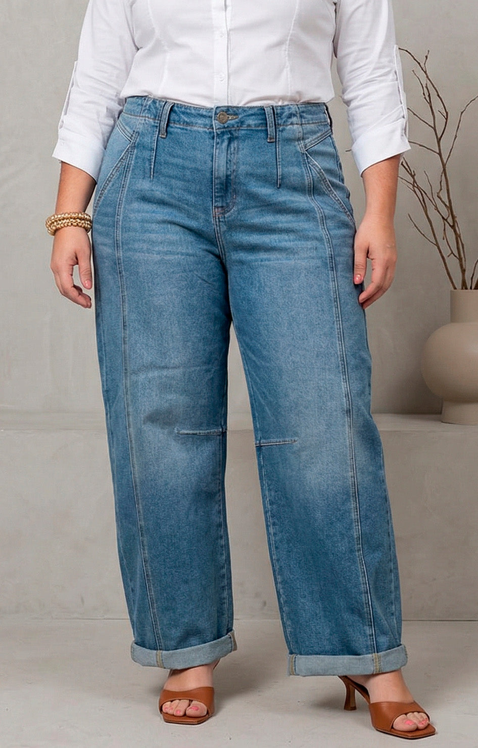 Pantalòn mezclilla recto - PANTALON MEZCLILLA CURVY Boutiquemirel 