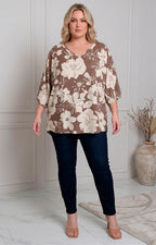 Blusa estampada de flores - BLUSAS CURVY Boutiquemirel 