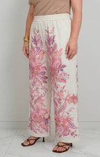 Pantalon estampado rosa - PANTALON CURVY Boutiquemirel 