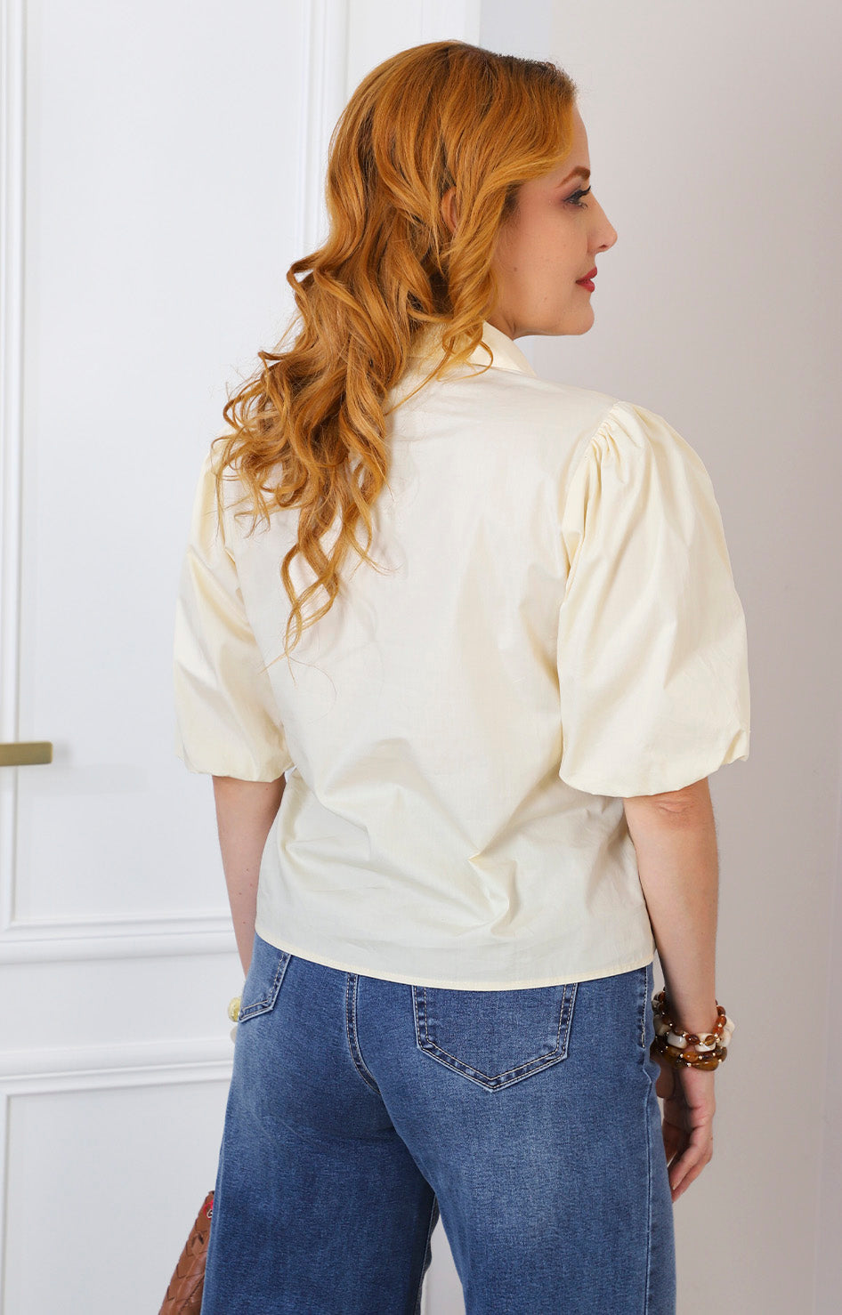 Blusa de rayas con botones