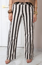 Pantalón de mezclilla a rayas