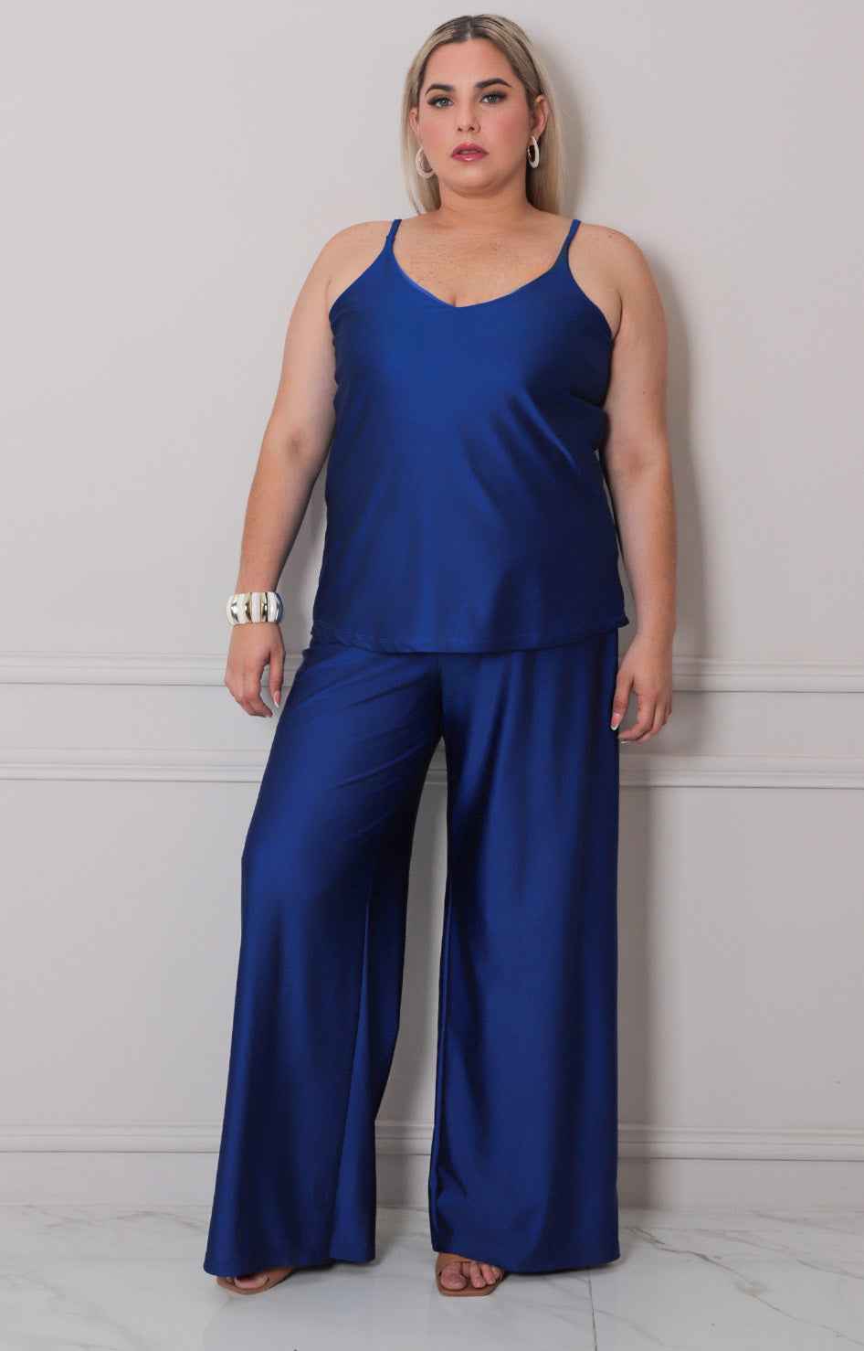 Pantalón satinado - PANTALON CURVY Boutiquemirel 