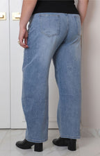Pantalón de mezclilla con brillos