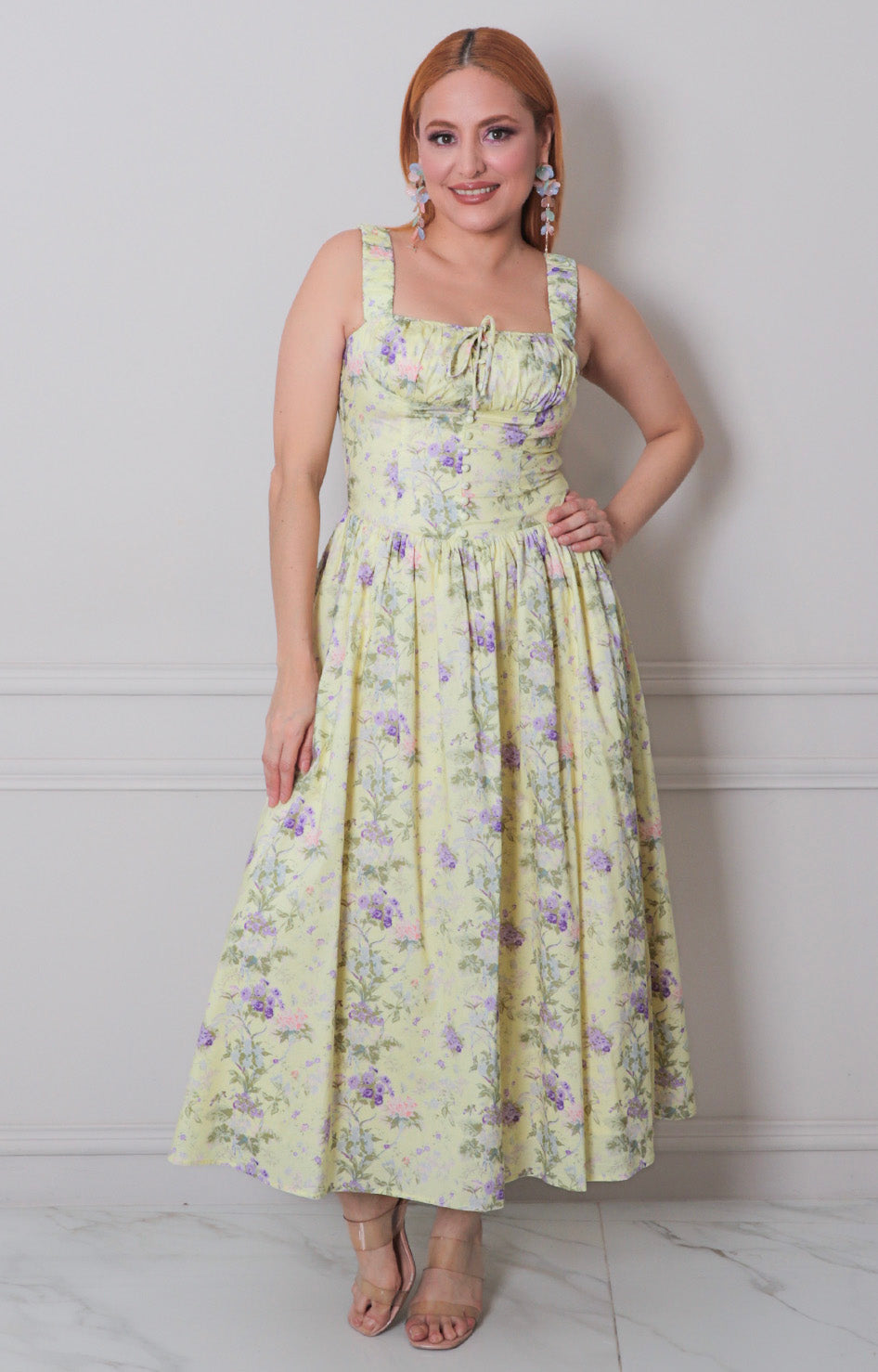 Vestido estampado de tirantes - VESTIDO LARGO REGULAR Boutiquemirel 