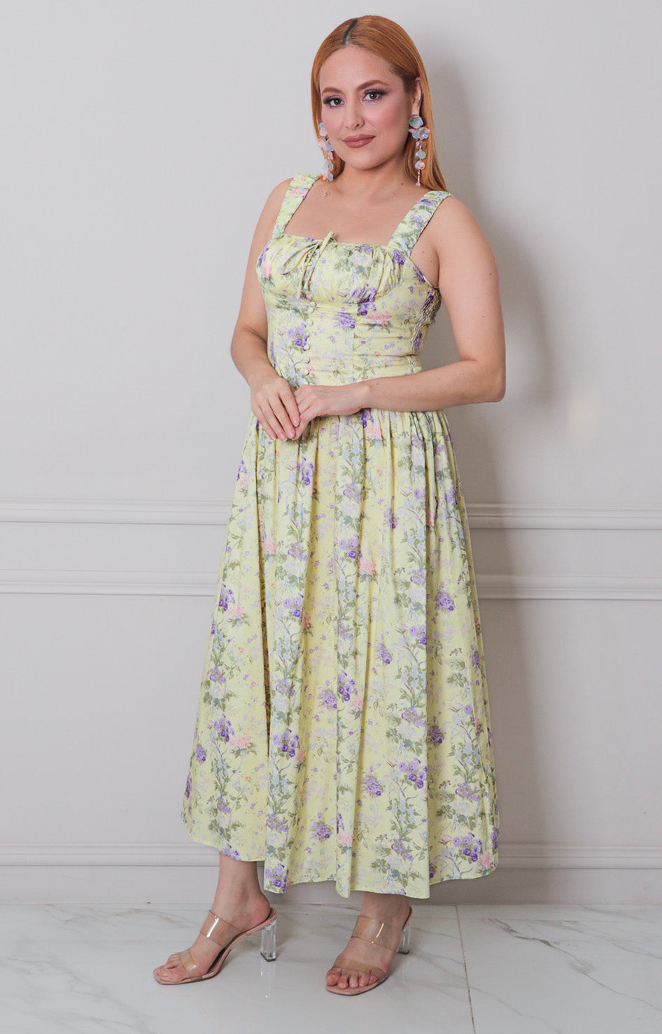 Vestido estampado de tirantes - VESTIDO LARGO REGULAR Boutiquemirel 