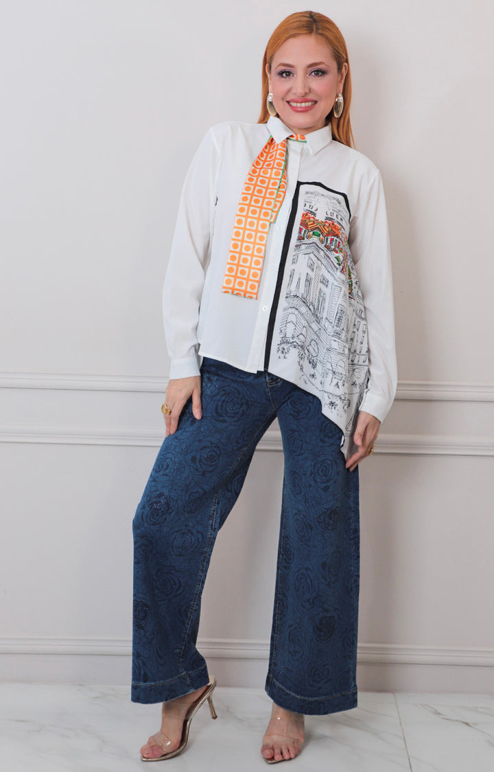 B*4-26*LINZY*T5826*BLANCO - BLUSAS REGULAR Boutiquemirel 