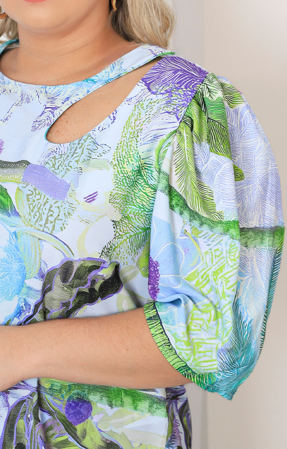 Blusa estampada palmera