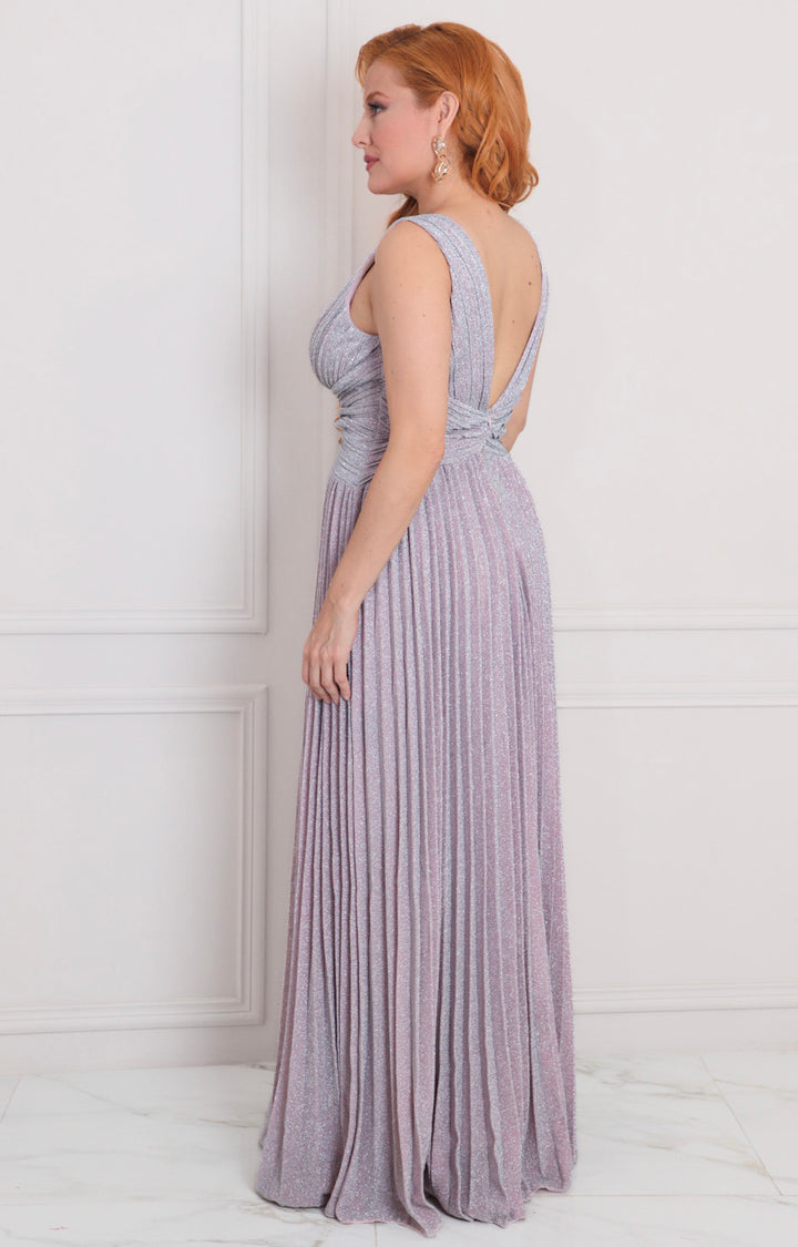 Vestido largo plisado - VESTIDO LARGO REGULAR Boutiquemirel 