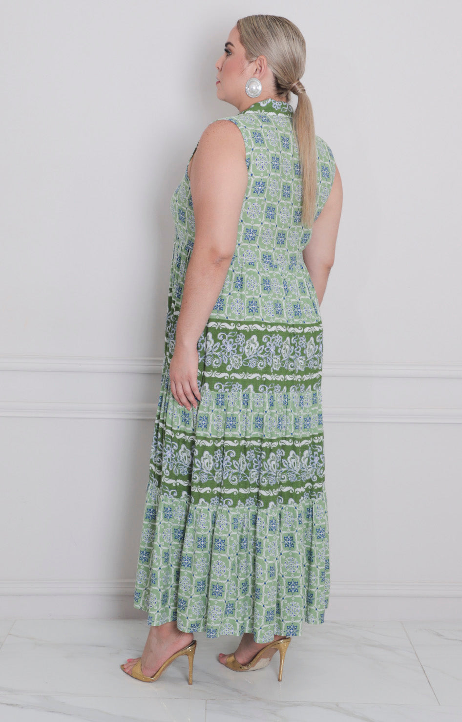 Vestido largo estampado - VESTIDO LARGO CURVY Boutiquemirel 