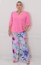 Pantalon recto estampado - PANTALON CURVY Boutiquemirel 