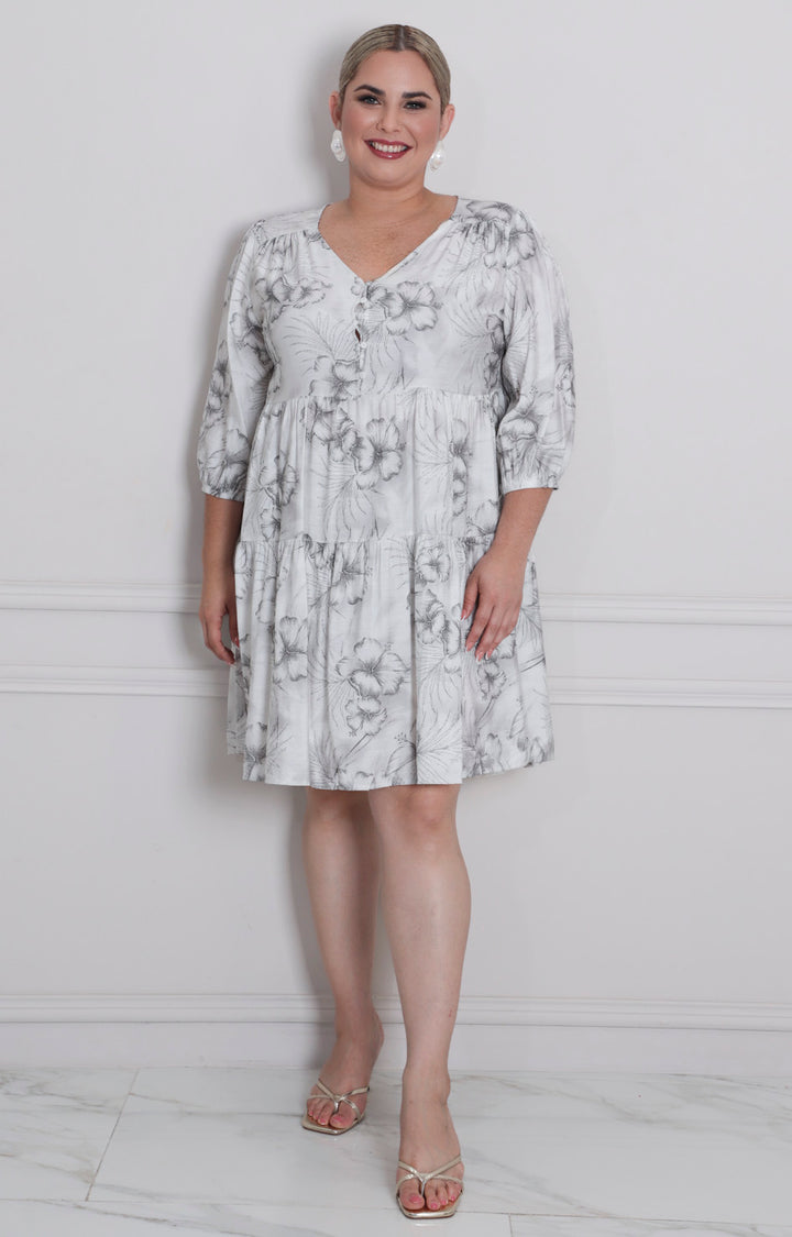 Vestido estampado corto - VESTIDO CORTO CURVY Boutiquemirel 