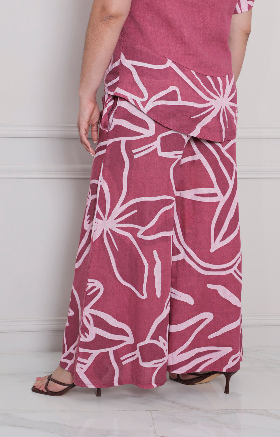 Pantalón rosa estampado - PANTALON Boutiquemirel 