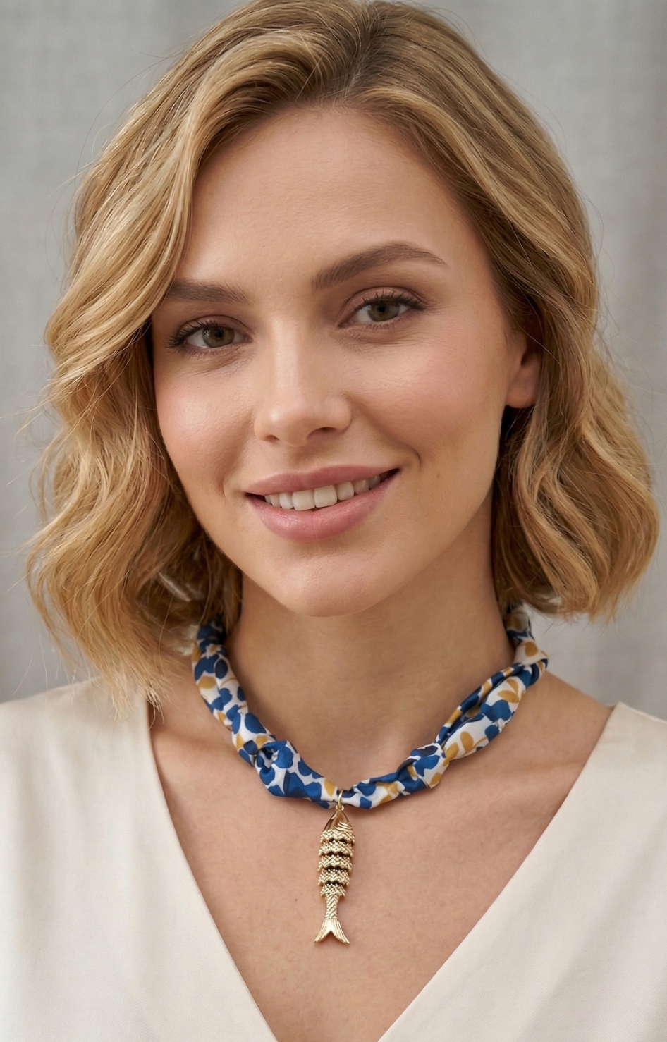Collar Pañuelo con Pez - COLLARES Boutiquemirel 