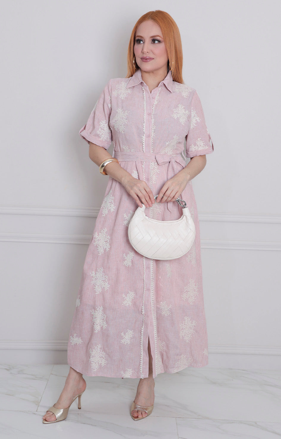 Vestido estampado con lazo - VESTIDO LARGO REGULAR Boutiquemirel 