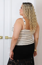 Blusa de tirantes polka dots