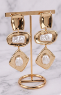 Aretes Largos Dorados