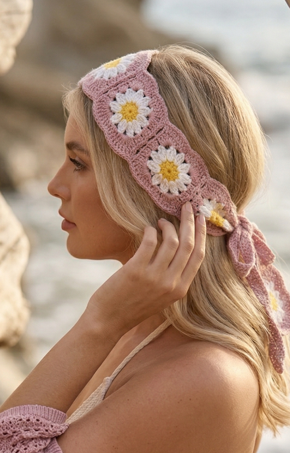 Diademas Tejida de Flores - DIADEMAS Boutiquemirel 