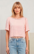Blusa rosa con aplicaciones - BLUSAS REGULAR Boutiquemirel 