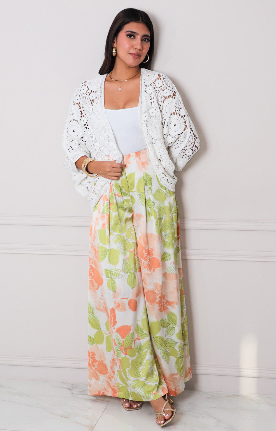 Kimono beige de crochet - SACOS REGULAR Boutiquemirel 