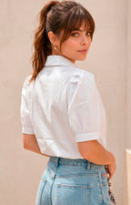 Blusa con flores 3D