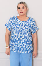 Blusa estampada - BLUSAS CURVY Boutiquemirel 