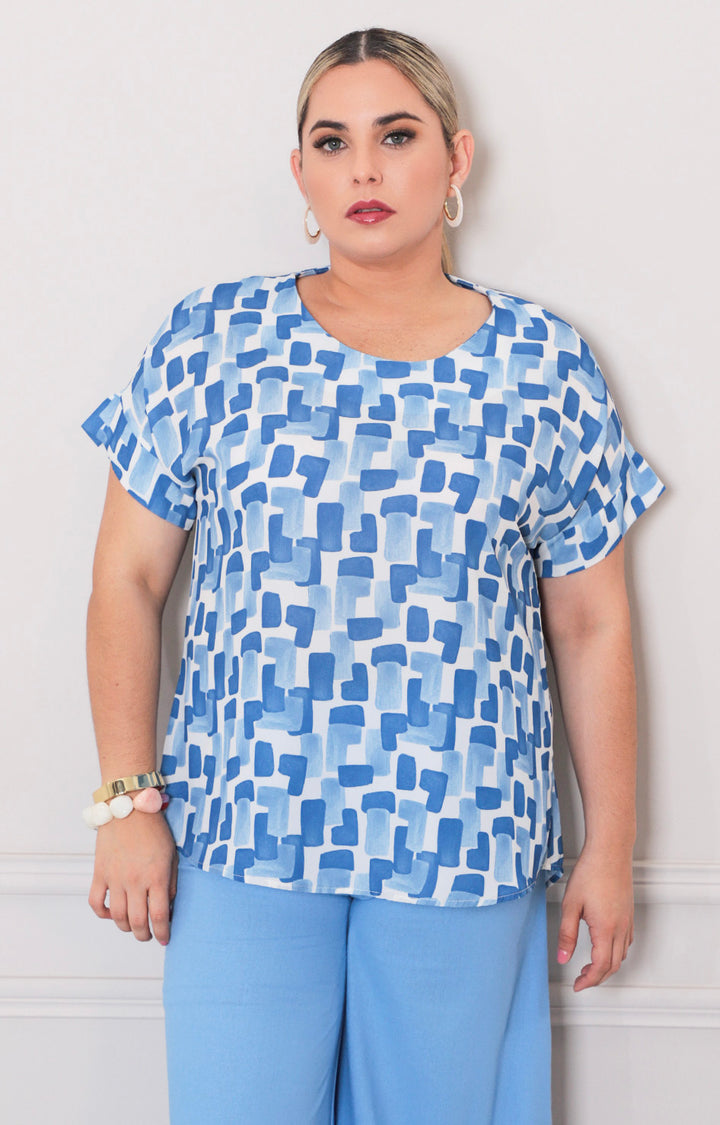 Blusa estampada - BLUSAS CURVY Boutiquemirel 