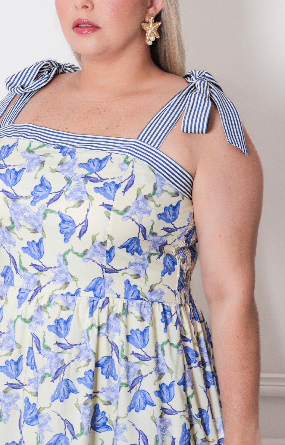 Vestido estampado de tirtantes - VESTIDO LARGO CURVY Boutiquemirel 