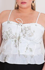 Blusa de tirantes estampada