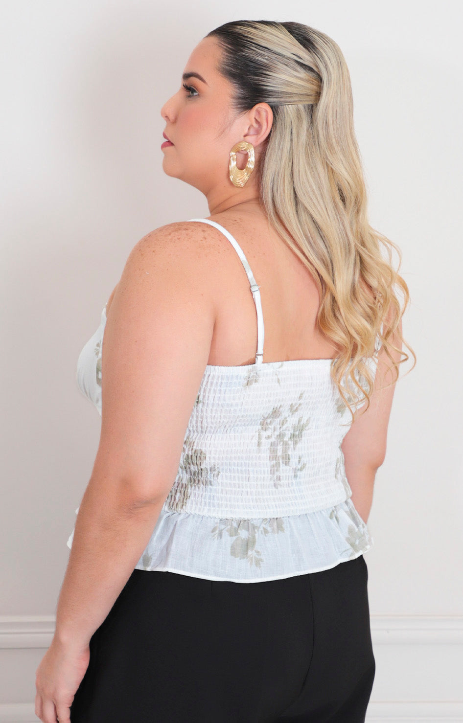 Blusa de tirantes estampada
