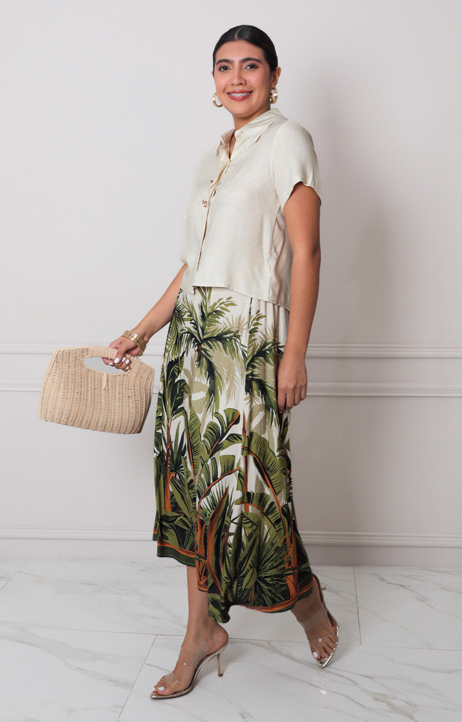 Conjunto beige estampado - CONJUNTO REGULAR Boutiquemirel 