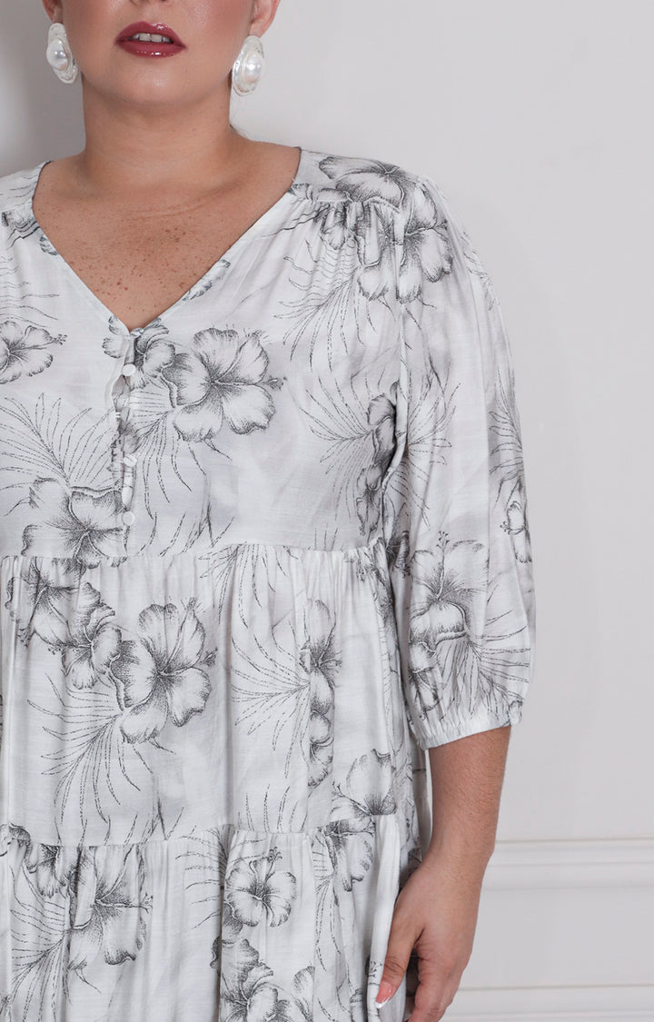 Vestido estampado corto - VESTIDO CORTO CURVY Boutiquemirel 