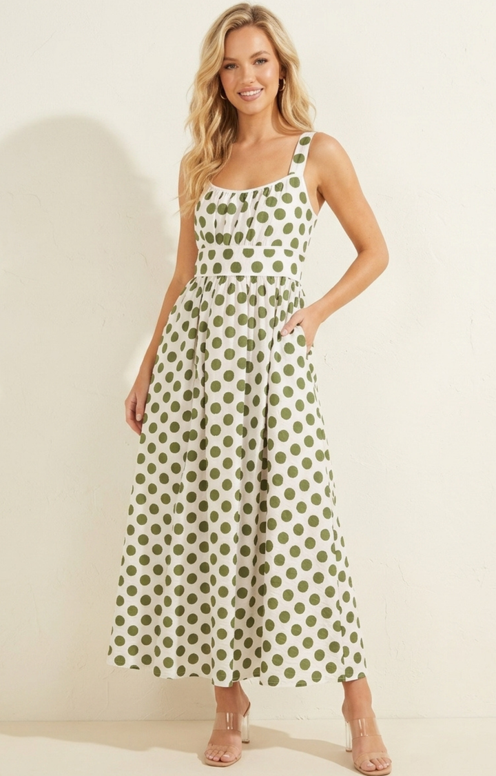 Vestido polka dots - VESTIDO LARGO REGULAR Boutiquemirel 
