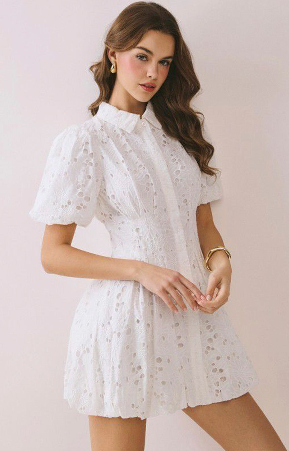 Vestido blanco de botones - VESTIDO CORTO REGULAR Boutiquemirel 