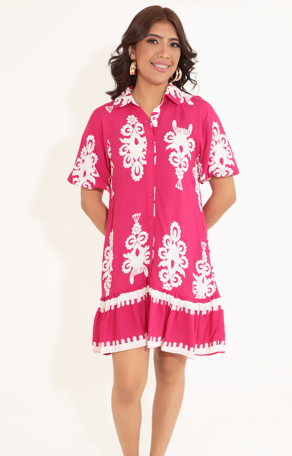 Vestido camisero fucsia - VESTIDO Boutiquemirel 