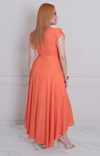 Vestido asimètrico con lazo - VESTIDO LARGO REGULAR Boutiquemirel 