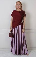 Pantalón regular fluido de rayas verticales Boutiquemirel en tejido ligero y corte cómodo