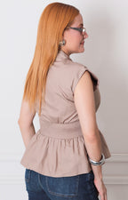Blusa sisada con cierre - BLUSAS REGULAR Boutiquemirel 