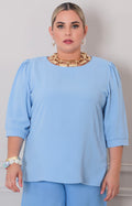 Blusa lisa - BLUSAS CURVY Boutiquemirel 