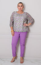 Blusa estampada tipo globo - BLUSAS CURVY Boutiquemirel 