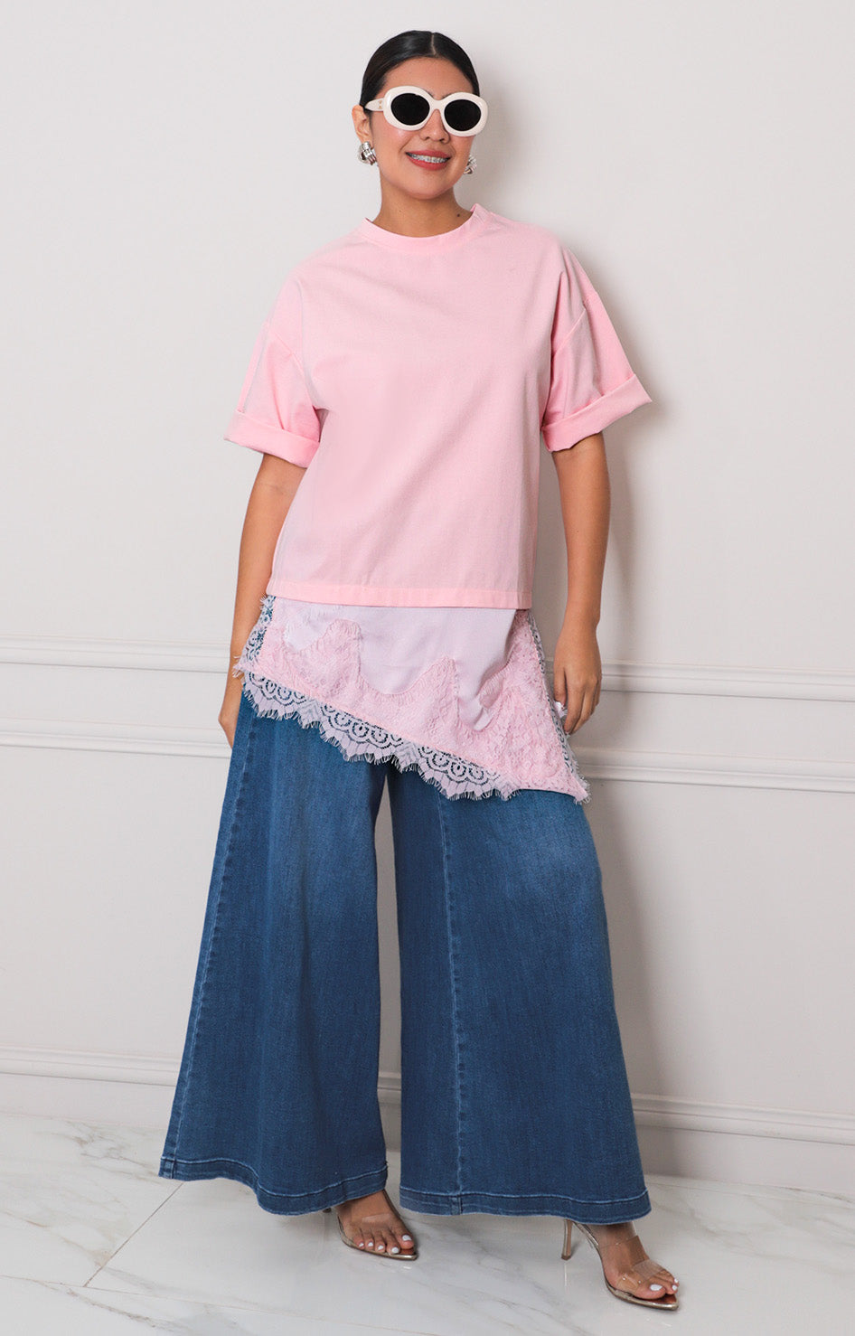 Blusa con encaje - BLUSAS REGULAR Boutiquemirel 