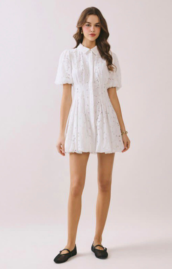 Vestido blanco de botones - VESTIDO CORTO REGULAR Boutiquemirel 