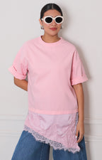 Blusa con encaje - BLUSAS REGULAR Boutiquemirel 