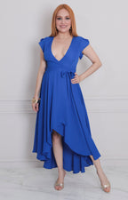 Vestido asimètrico con lazo - VESTIDO LARGO REGULAR Boutiquemirel 