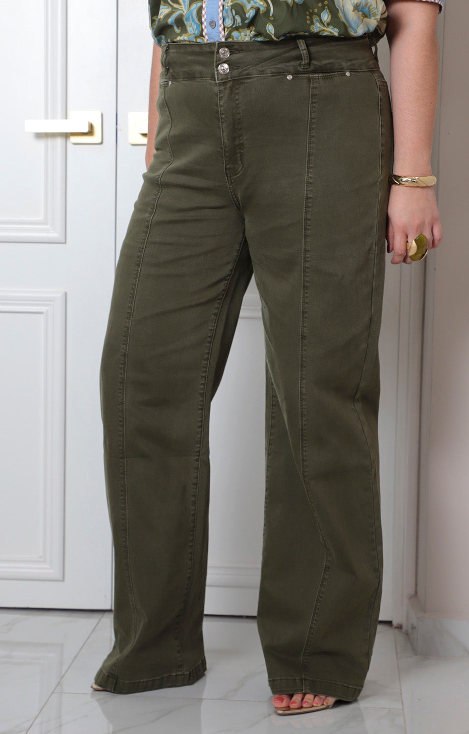 Pantalón de mezclilla tiro alto