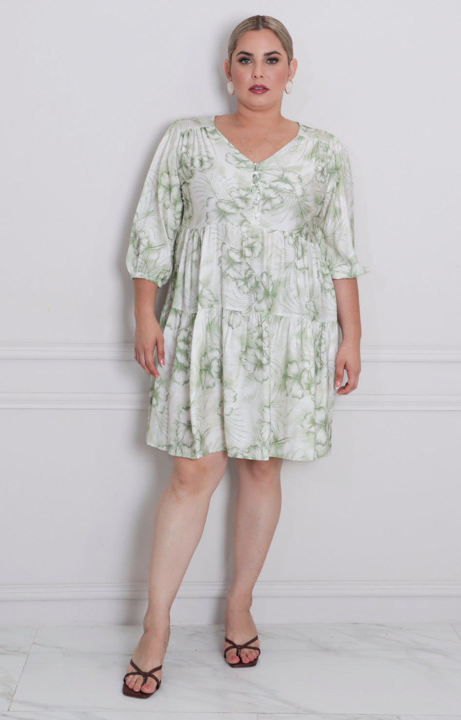 Vestido estampado corto - VESTIDO CORTO CURVY Boutiquemirel 